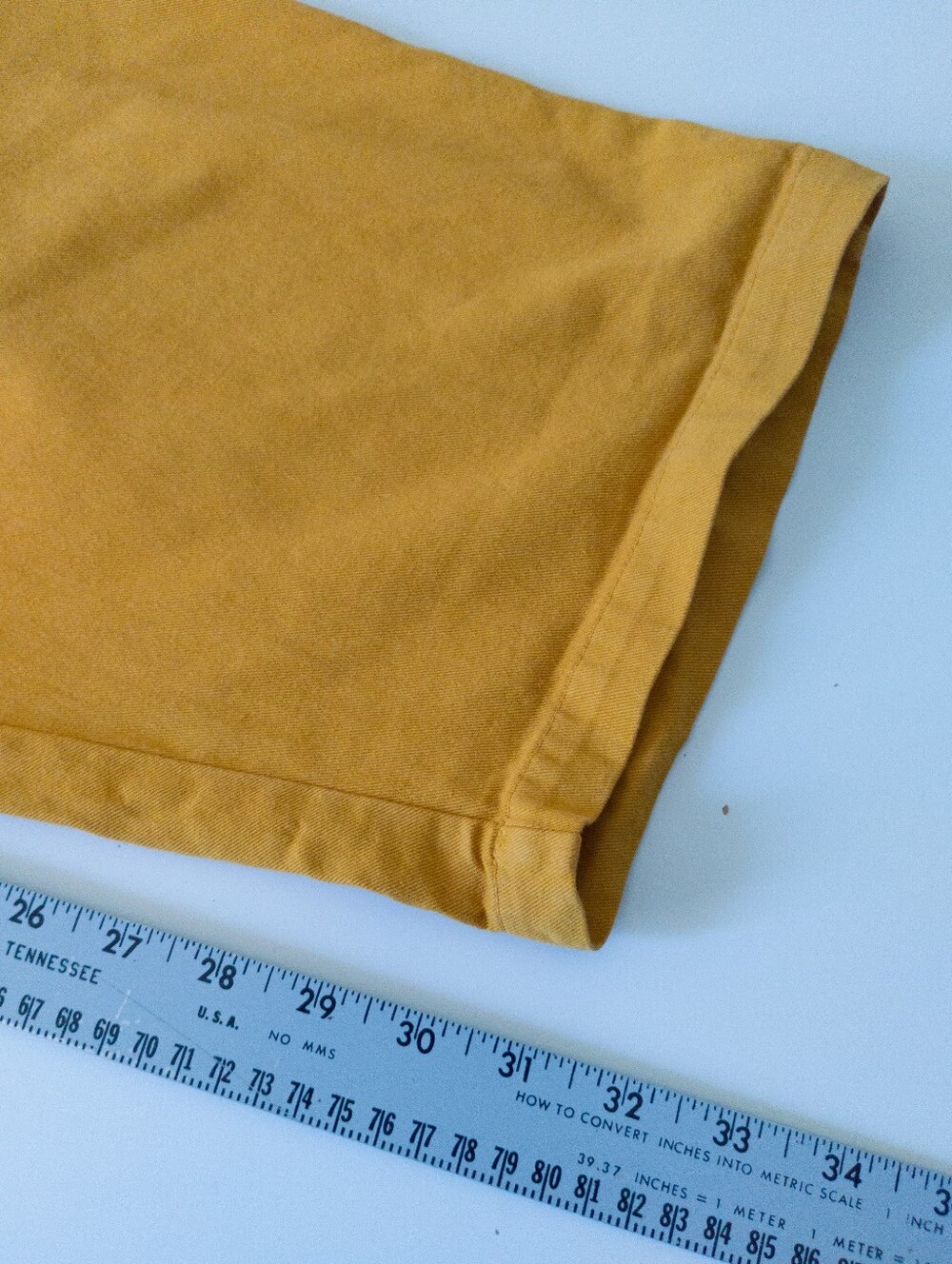 Big Bud Press Mustard Heavyweight Pleated Trousers Pants XL Cotton - Picture 8 of 10